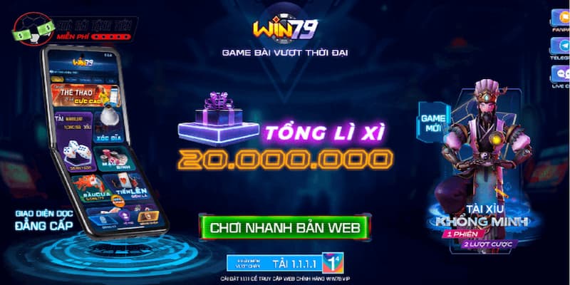 Cổng game WIN79 tham gia đặt cược uy tín